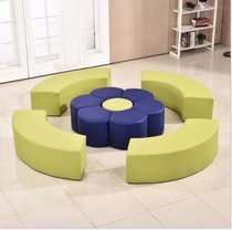 Kindergarten sofa Childrens activity area Sand soft sofa bench Early education Institute Parent-child Garden Playground soft sofa