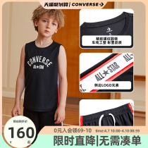 converse Converse childrens boys boy basketball clothes suit Summer 2021 new CUHK child sports suit