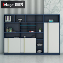 Office Cabinet Short Cabinet Locker locker Archives Information cabinet Wooden Champagne Aluminum Alloy Handle Cabinet Office Cabinet