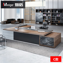 Office furniture boss table simple modern chief desk office table and chair combination large class manager table Commercial