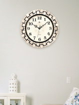 Beautiful fashion Marble creative simple Nordic living room wall clock Household mute pastoral wall art Quartz watch