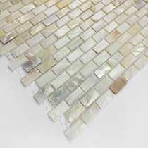Natural serrated shell tiles dense seamless mosaic wall stickers self-adhesive bedroom background wall kitchen bathroom