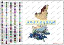 Shaanxi Province Soil Type Distribution Data ArcGIS Map Data Raster Vector Soil Data GIS