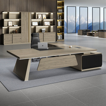 Boss desk President Simple modern office desk and chair combination Manager Commercial office furniture class table atmosphere light luxury