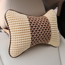 Car headrest ice silk neck pillow A pair of headrest neck pillow pillow breathable pillow interior car supplies