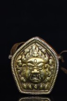 Nepal Tibetan Tibetan Buddhism of the Old Bronze Artisanal Chisel Carving of the Bronze Statue of Kumgang Property and Pendant Buddha with Pendant Buddha