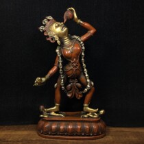 Tibetan red copper-red gold empty line Buddha statue Buddha in the home Buddhas home Buddha Residence Supplies Indoor Xuanguan dedicated to the Mercy Collection