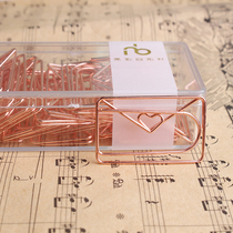 Rose gold envelope metal paper clip Cartoon envelope return needle Creative cute shaped shape return needle