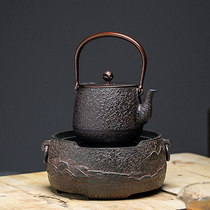 Taiwan Longyinzhai Old rock clay electric pottery stove tea stove Household mini electric tea stove Iron pot Silver pot special tea maker