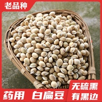 Qingshan Jingfang Chinese herbal medicine Sichuan black eyebrow lentil raw white lentil medicinal white lentil Black Edge 500g