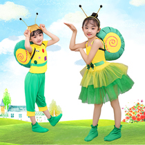 61 Children Small Snails Animals Show Clothes Kindergarten Men And Women Cute Cartoon Shapes Dance Performance Props