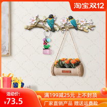 American door key adhesive hook Wall wall hanging creative coat hook Wall hanger porch wall decoration bird adhesive hook