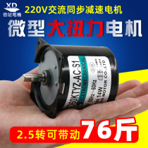 Low speed micro AC 220V 60KTYZ permanent magnet synchronous motor Gear motor 14w 5-turn electric motor