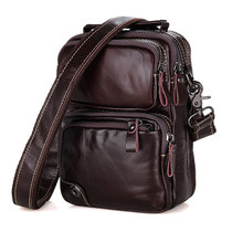 Leather Mens Bags Business Small Backpack Tide Casual Head Layer Leather Wash Bag Oilman Bag Shoulder shoulder bag