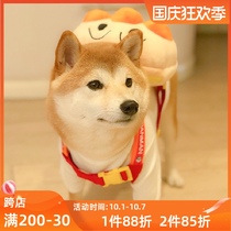 Shiba Dog Backpack Dog Corky Teddy Cute Ornaments Toy Small Dog Breadman Pet Outside Bag