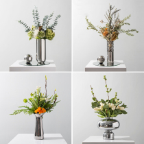 Nordic light luxury high-end simulation floral set ornaments fake flowers silk flower living room table model room home decorations