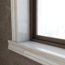 Window cover door cover finished custom artificial stone window frame window sill imitation marble window cover frame decorative lines