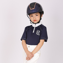 RIF children equestrian helmet fashion equestrian obstacle helmet childrens riding helmet big brim EU certified