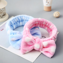 Hair band face wash Korean female hair accessories rabbit ears cute makeup mask hair band simple headscarf headdress headgear
