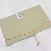 Qingdao foreign trade jewelry fashion trend Joker simple small chain Womens copper anklet