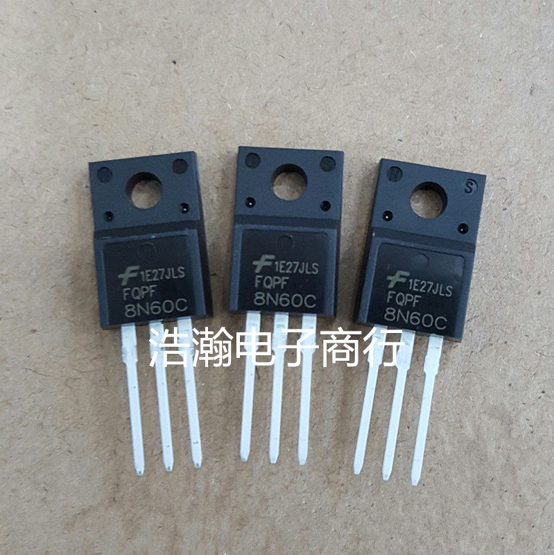 Original import FQPF8N60C 8A600V field effect MOS tube 8N60C TO-220F volume bargain