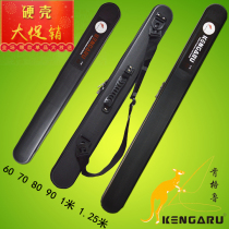 Kengelu hard case fishing gear bag pole bag 60cm 125cm waterproof raft fishing rod bag short section Special Road fish pole bag