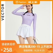 VECTOR diving suit womens long sleeve sunscreen swimsuit conservative thin ins students surf suit snorkeling swimsuit