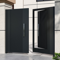 Custom Iron Art Courtyard Door Villa Gate Venetian OUTSIDE YARD ALUMINUM ART STAINLESS STEEL YARD SINGLE DOUBLE OPEN IRON DOOR
