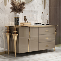 Italian light luxury dining cabinet living room post-modern American entrance door hall cabinet side cabinet minimalist shoe cabinet porch locker