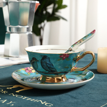 European coffee cup set Phnom Penh household high-end elegant small luxury flower tea Black tea cup Afternoon tea tea set