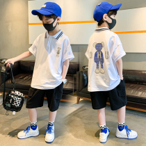 Boy short sleeve suit Chardress children POLO shirt handsome young boy 2022 new boy trendy clothes wave