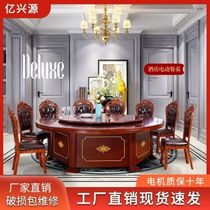 Hotel Round Table Large Dining Table Electric Dining Table Big Round Table 15 20 People Hotel Bag Room Table New Chinese Round Table