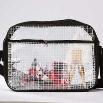 PVC dust-free bag transparent dust-free bag backpack 17 inch grid anti-static tool bag computer bag 40*30*8