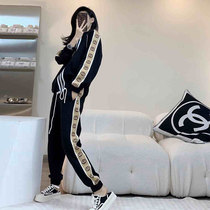 Sportswear Suit Women 2022 Spring Autumn New Brands Fashion Trendy Ocean Gas Fried Street Sweatshirt Leisure Two Sets