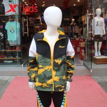 Special step childrens wear thin velvet jacket 2021 Autumn New Baby camouflage warm windbreaker 679325334336