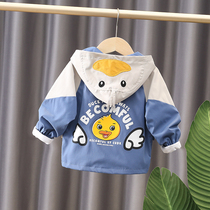 Childrens coat spring and autumn boys clothes girls coat foreign style 1 year old baby windbreaker 0-3 baby jacket coat tide