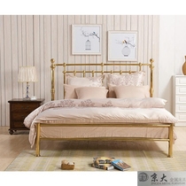 Jingda copper bed export British-American European-style classic British simple atmosphere Gold luxury double bed 1 8m