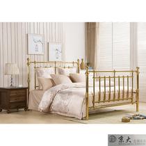 Jingda brand exports British European classic design high quality high-end luxury large copper bed 1 5 meters 1 8 meters