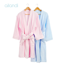 AILANDI pure cotton thickened adult bathrobe thickened autumn and winter yukata towel nightgown home bath skirt