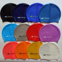 Yingfa granule flat swimming cap solid color silicone waterproof monochrome non-slip for men and women adults and children