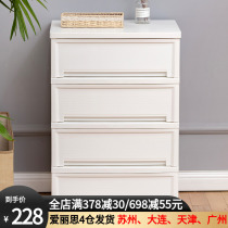 Love Rieth Plastic Drawer-Type Containing Cabinet Toilet Bedroom Lockers Home Alice Finishing Box Storage Compartment