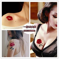Color butterfly tattoo sticker waterproof 3D three-dimensional lasting net red clavicle semi-permanent female private parts simulation chest back