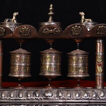 Tibet pastoral Income old copper hand tapping zhuan jing tong zhuan jing lun zan ke zhuan jing lun the scriptures