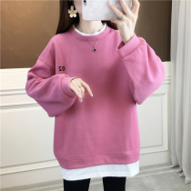 Net red maternity suit two-piece set Spring and Autumn New 2021 long clothes womens long sleeve coat small tide