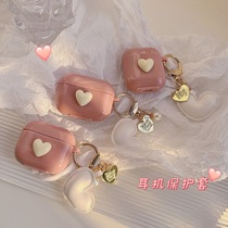 Pink Loving Airpods Protective Casing Airpodspro Protective Shell airpods3 Apple 12 Generations Of Bluetooth Headphones Protective Sleeves Airportsshell Air