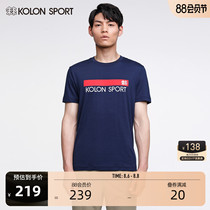 KOLONSPORT Kelong mens antibacterial AAA grade instant cool feeling sunscreen UPF50 Xia Hanma short-sleeved round neck T-shirt