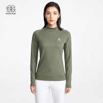 KOLONSPORT Kolong top women half collar basic long sleeve T-shirt skin warm