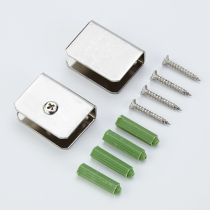 Punch-free thickening stainless steel glass corner frame clip corner frame stainless steel accessories clip fan type clip glass bracket