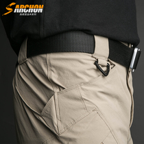 Spring Summer Thin Section Ruling Officer IX9 Speed Dry Tactical Pants Multiple Pockets Mens Pants Stretch of Force Fitted Pants