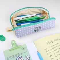 3egiz original pen bag grid student stationery bag large capacity multifunctional open ins day series 2022 new
